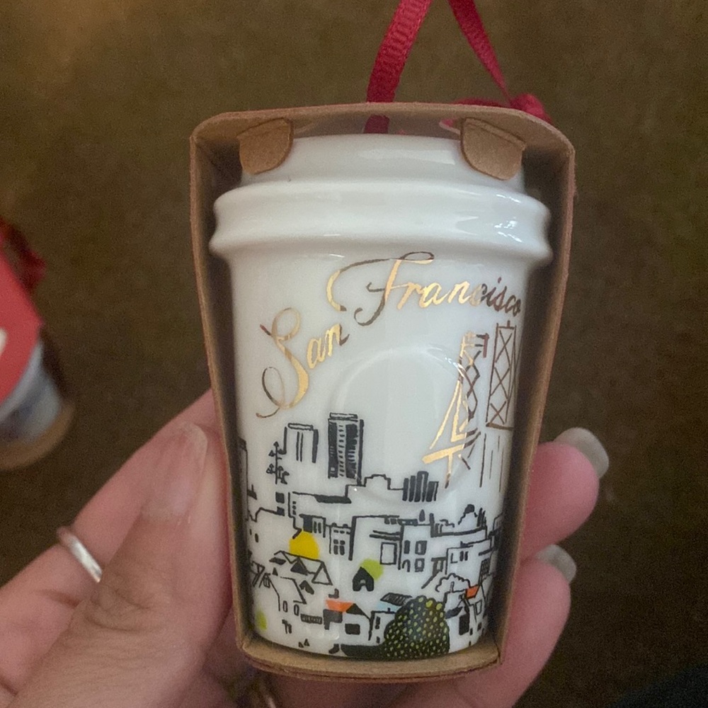 Starbucks ceramic ornaments